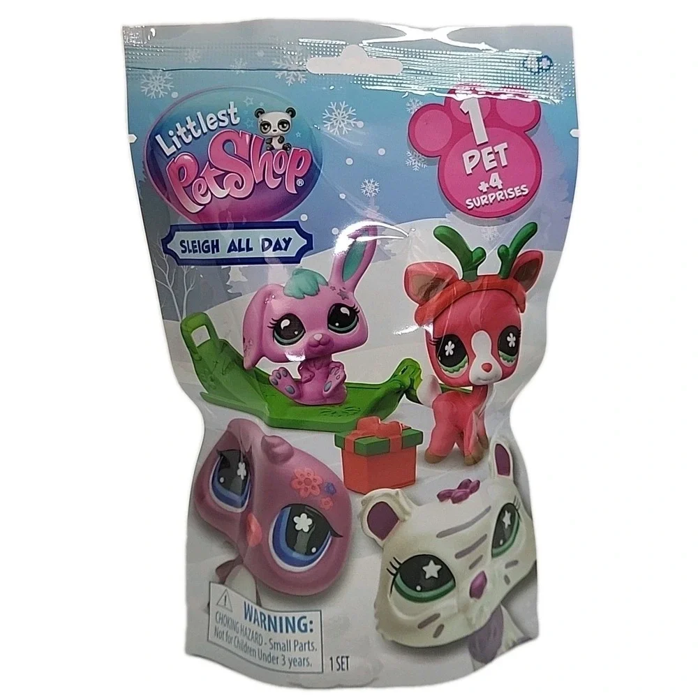 2025 Sleigh All Day Littlest Pet Shop G7 -  Snow Leopard‎ #339 - Sealed Bag! Toy - Picture 2 of 5